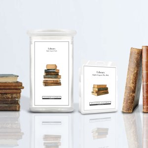Library 2 Wick Large Jar