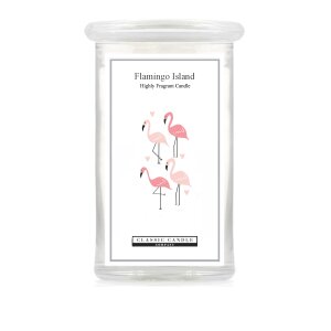 Flamingo Island 2 Wick Large Jar