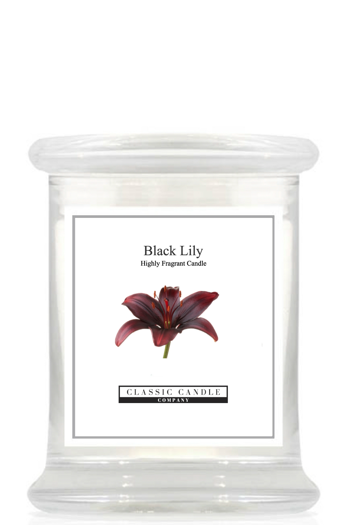 Black Lily Medium Jar