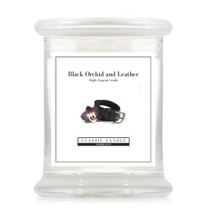 Black Orchid Leather 2 Wick Large Jar