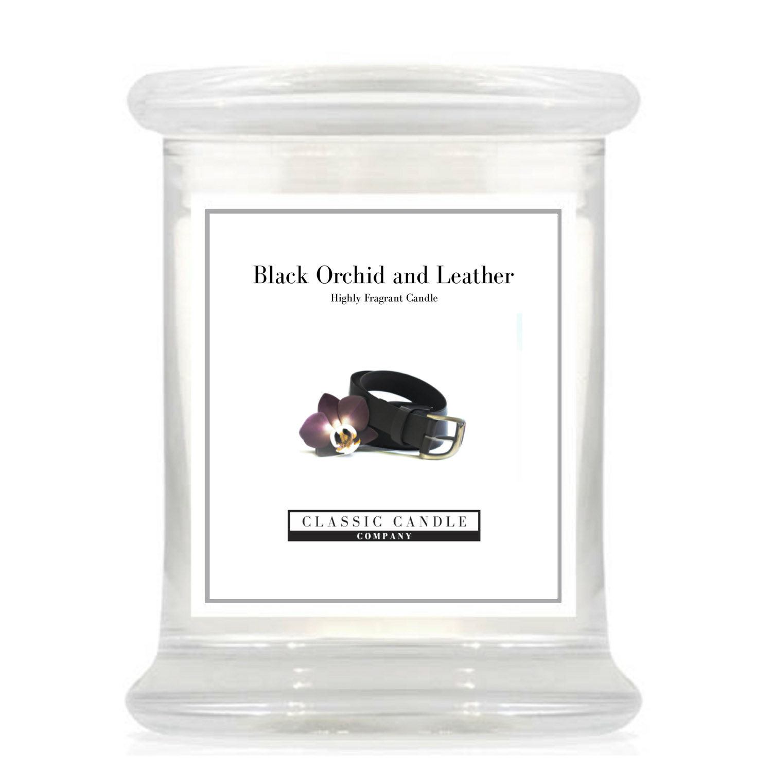 Black Orchid Leather 2 Wick Large Jar