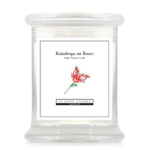 Raindrops On Roses 2 Wick Large Jar