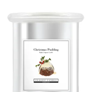Christmas Pudding Medium Jar In Silver