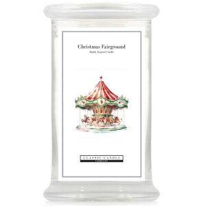 Christmas Fairground 2 Wick Large Jar